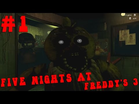 Видео: Прохождение Five Nights At Freddy's 3 - СТРАШНЫЕ ТВАРИ [3 Ночи] #1