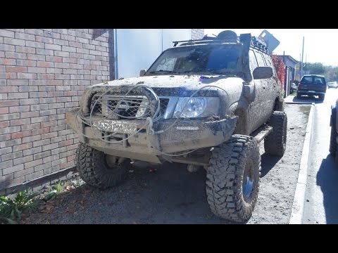 Видео: Патрол на лапландерах. Ниссан Патрол и мосты Volvo C 303 Лапландер/ Patrol Off-road Russian