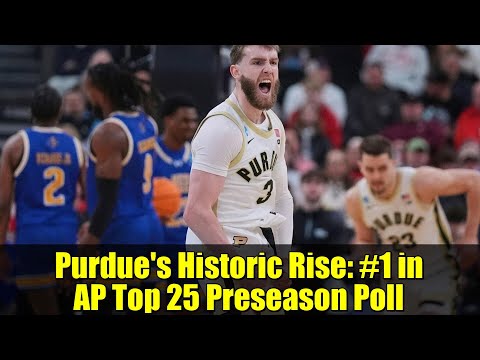 Видео: Исторический взлет Purdue: №1 в предсезонном опросе AP Top 25