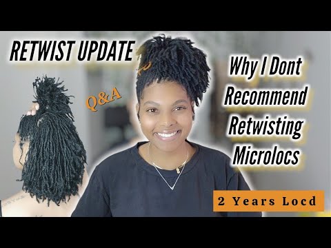 Видео: ОБНОВЛЕНИЕ RETWIST ЗА 1 ГОД | РЕКОМЕНДУЮ ЛИ Я ПЕРЕЗАВИТЫВАТЬ MICROLOCS? | 2 ГОДА LOC'D | MICROLOC...