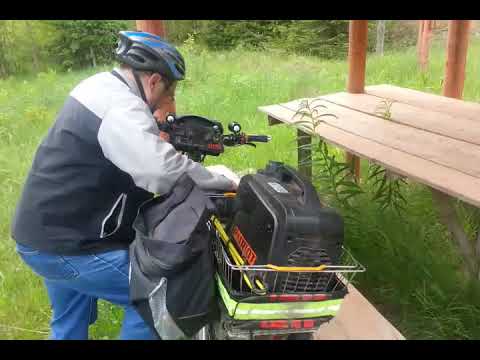 Видео: Бензогенератор на электровелосипед.