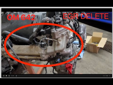 Видео: OM 642 EGR BYPASS Sprinter, Mercedes EGR байпас