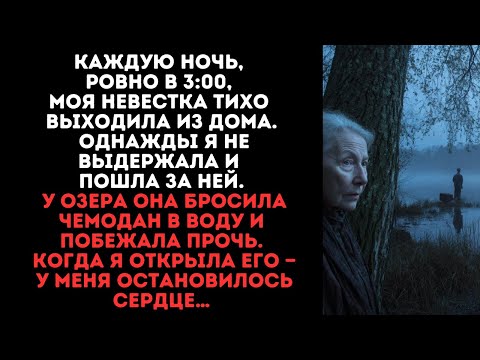 Видео: Каждую ночь, ровно в 3:00, моя невестка тихо выходила из дома. Однажды я не выдержала и пошла за ней
