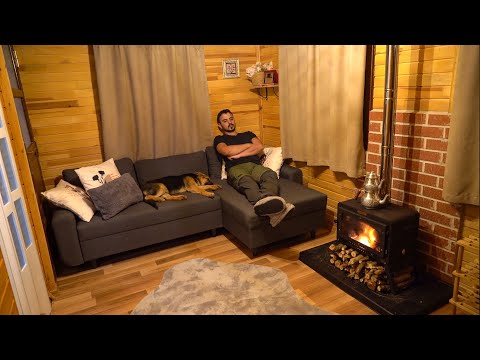 Видео: Моя тихая жизнь в деревянном доме с собакой