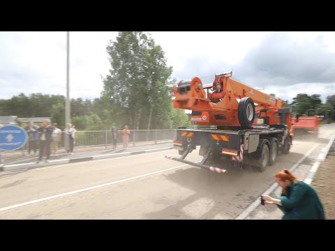 Видео: В Нюксенице построили железобетонный мост вместо деревянного