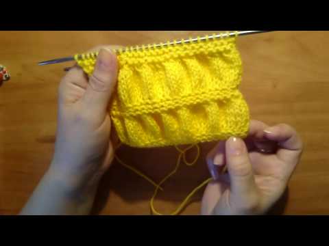 Видео: Вяжем спицами: Узор Гармошка# Для шарфа