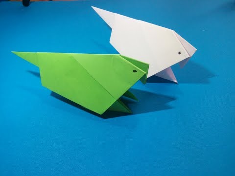 Видео: Птица из бумаги. Paper bird. 纸鸟