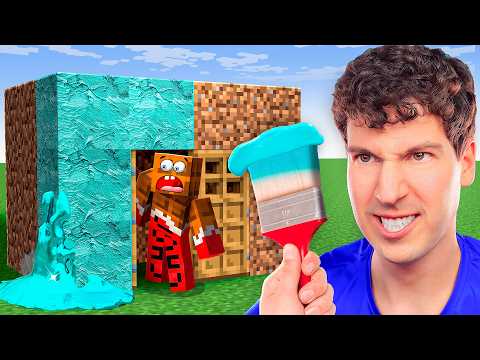 Видео: 😂 Я ЗАКРАСИЛ ДОМ ЛЁНИ! ОН В ШОКЕ! МАЙНКРАФТ!