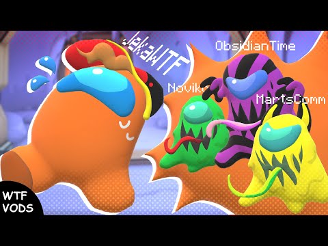 Видео: Жека Играет в AMONG US 3D с Обси, Мартском, Новикони, Гельмо и др.
