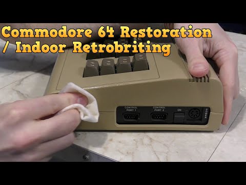 Видео: Реставрация Commodore 64 и новая технология ретробрайтинга.