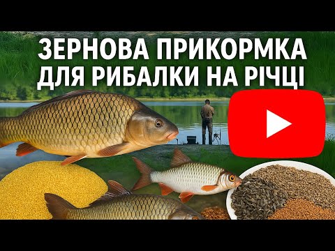 Видео: Фідерна зернова прикормка для річки з сильною течією | Риболовля Дунай