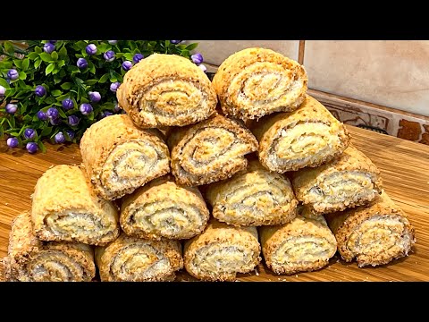 Видео: Стакан творога и 5 минут! Таких в магазине не купишь! Лёгкий рецепт творожного печенья с начинкой