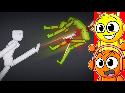 Видео: Реакция на драки Melon Playground против People Playground