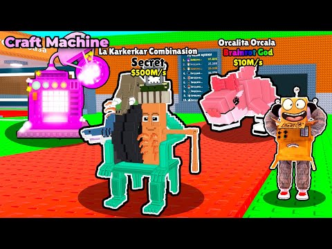 Видео: НОВАЯ КРАФТ МАШИНА! 20 НОВЫХ БРЕЙНРОТОВ ОБНОВЛЕНИЕ ROBLOX Steal a Brainrot