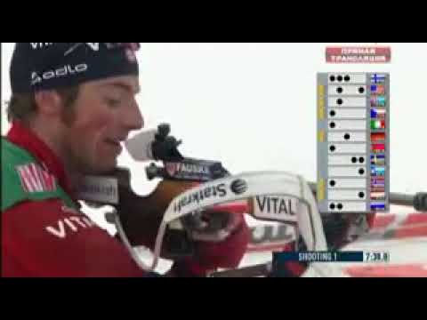 Видео: биатлон кубок мира 2008-2009 3 этап Хохфильцен эстафета мужчины