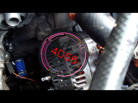 Видео: Mitsubishi Pajero 4D56 проблема с генератором.