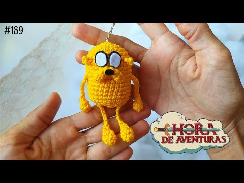 Видео: Вязаный крючком брелок Джейка "Время приключений" - вашим детям понравится! (с субтитрами)