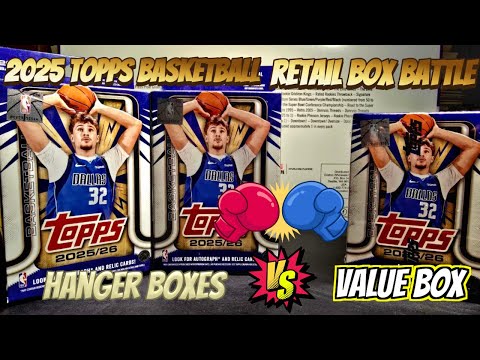 Видео: Битва коробок Topps Basketball Flagship Retail Box 2025 года 🥊Коробки-вешалки против 🥊коробок Val...