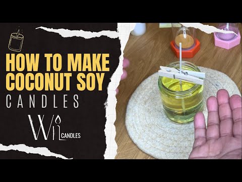 Видео: Как сделать кокосово-соевые свечи
