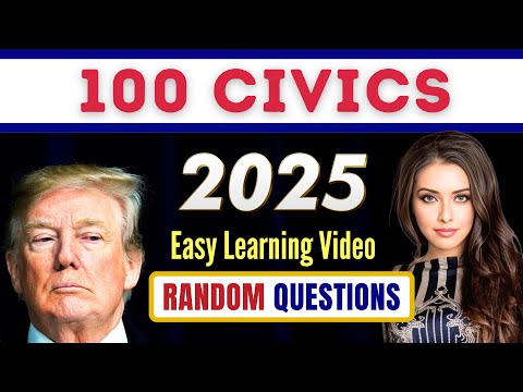 Видео: 100 случайных вопросов и ответов по обществознанию 2025 года - тест на гражданство США 2025 I N40...