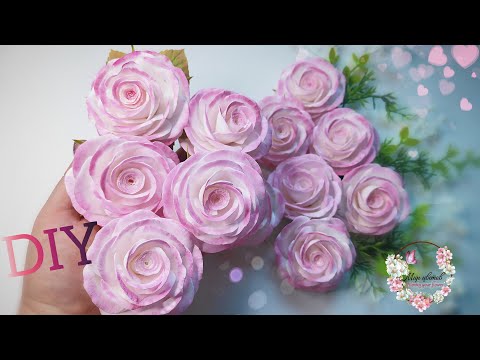 Видео: DIY /MK РОЗОЧКИ из ФОАМИРАНА🌹🌹🌹Просто и Красиво🌿Flowers from Foamiran