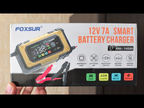 Видео: Обзор FoxSur 12v 7a FBC1207E - умное автомобильное зарядное устройство!