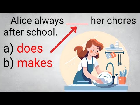 Видео: 💫 9/10 БУДЕТ ОТЛИЧНЫЙ РЕЗУЛЬТАТ! Make или DO? Грамматический тест на английском языке! 📝