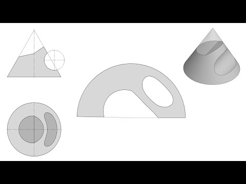 Видео: Развертка конуса