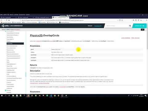Видео: Проверим касание земли  OverlapCircle