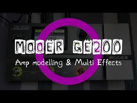 Видео: Mooer GE200 / Гитарный Процессор