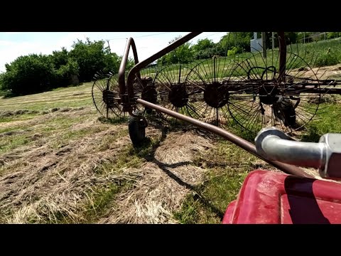 Видео: 2024 год.  Заготовка сена минитрактором. Снова пришла жара.