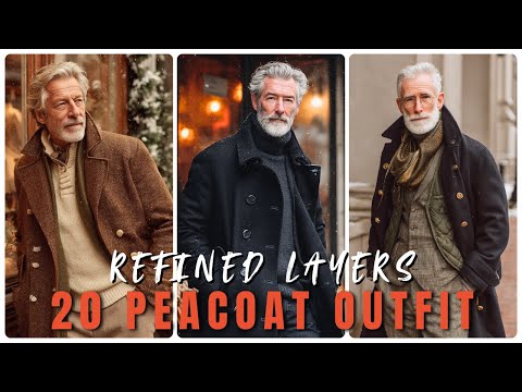 Видео: Изысканные слои: 20 идей нарядов с бушлатом для мужчин старшего возраста зимой — мужская мода
