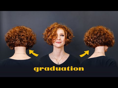 Видео: Cтрижка на вьющиеся волосы/градуировка плюс слои