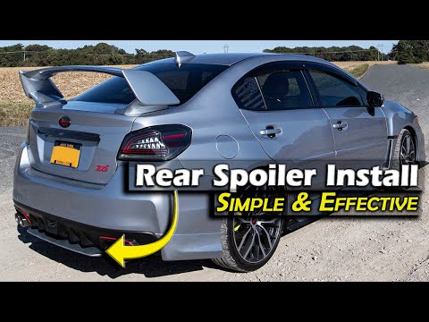 Видео: Как установить задний нижний спойлер | Обвес STI |