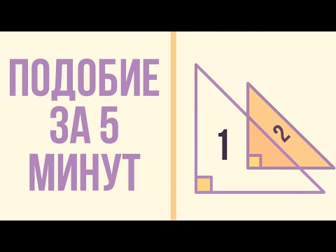 Видео: 3 ПРИЗНАКА ПОДОБИЯ ТРЕУГОЛЬНИКОВ — ЗАПОМНИ НАВСЕГДА!