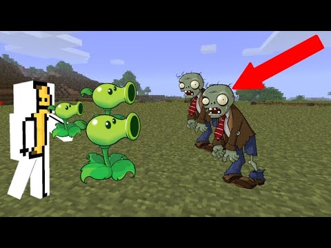 Видео: Скачал мод Растения против зомби в майнкрафт.Троллинг ловушка