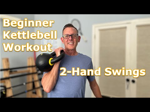 Видео: 8-минутная тренировка с гирей: махи двумя руками.