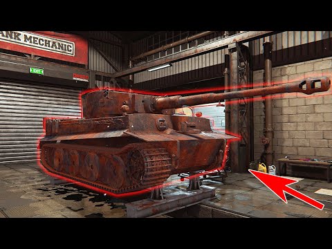 Видео: ВОССТАНОВИЛ РЕДКИЙ ТИГР 1 - TANK MECHANIC SIMULATOR