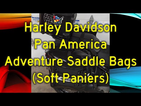 Видео: Мягкие подседельные сумки Harley Davidson Pan America Adventure установлены и проверены