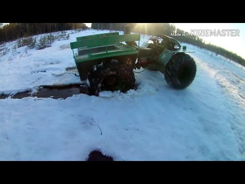 Видео: КАРАКАТ БОЛОТОХОД ЗИС-5.ВЫЕЗД НА БОЛОТА ПО НАСТУ ВЕСНОЙ.