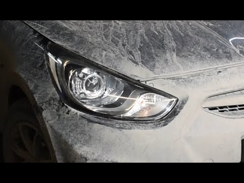 Видео: Плохо светят фары? Супер свет в Hyundai Solaris. Bi led линзы.