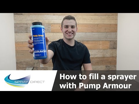 Видео: Как заправить ваш безвоздушный краскопульт с помощью Pump Armour.