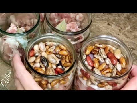 Видео: ФАСОЛЯ з М'ЯСОМ в  АВТОКЛАВІ -заготовка  яка виручає!!/BEANS with MEAT in an AUTOCLAVE