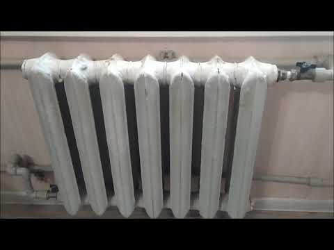 Видео: Реставрация старой чугунной батареи.