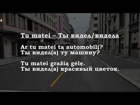 Видео: Урок 00382. Aš mačiau – Я видел/видела.