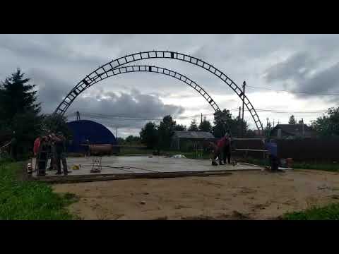 Видео: ✅ Ангар каркасный✅  Ставим вручную Фермы для арочного ангара