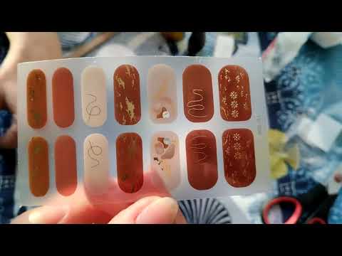Видео: Гелевые пленки / Наклейки для ногтей / Как клеить наклейки / Гелевые наклейки
