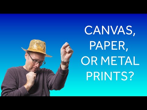 Видео: Печать на холсте, металле или бумаге? Что выбрать?