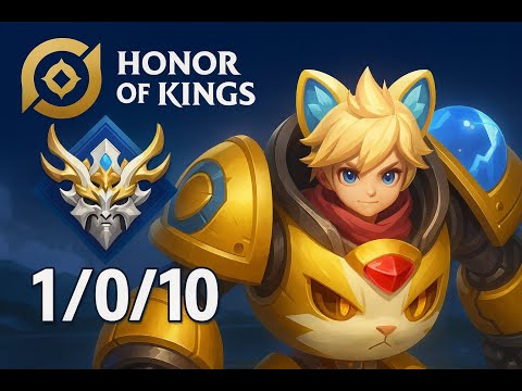 Видео: Играю на Меха Брат. Счёт 1/0/10 (Игра Honor of Kings 12 сезон)