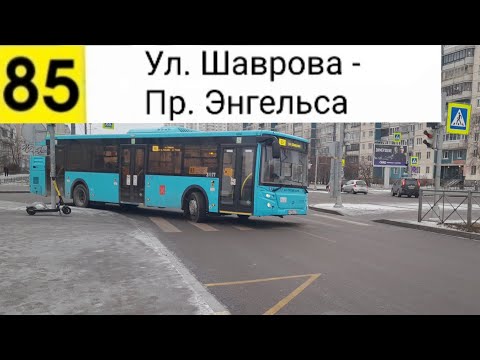 Видео: Автобус 85. Ул. Шаврова - Пр. Энгельса